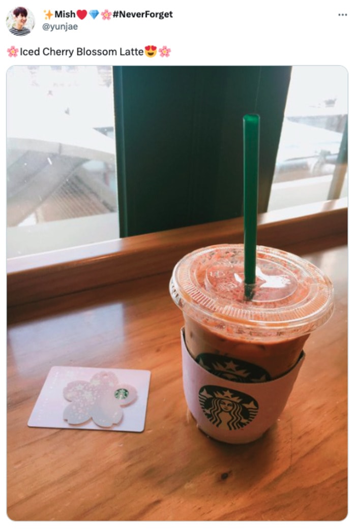 Starbucks Easter Drinks - Cherry Blossom Iced Latte