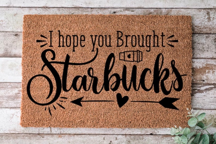 Starbucks Gifts - door mat