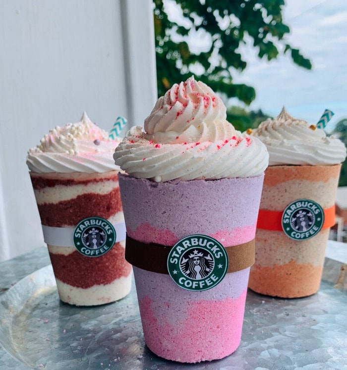 Starbucks Gifts - frappuccino bath bombs