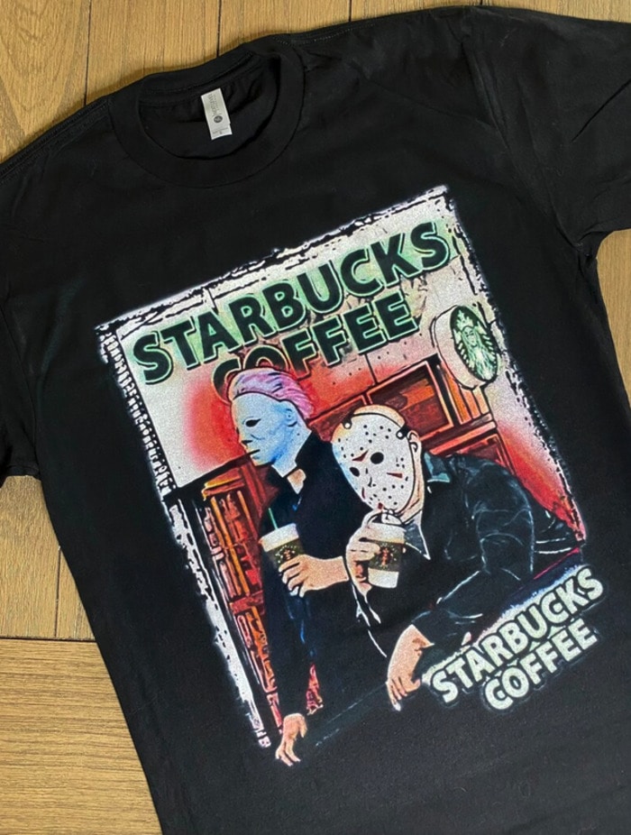 Starbucks Gifts - horror movie tee