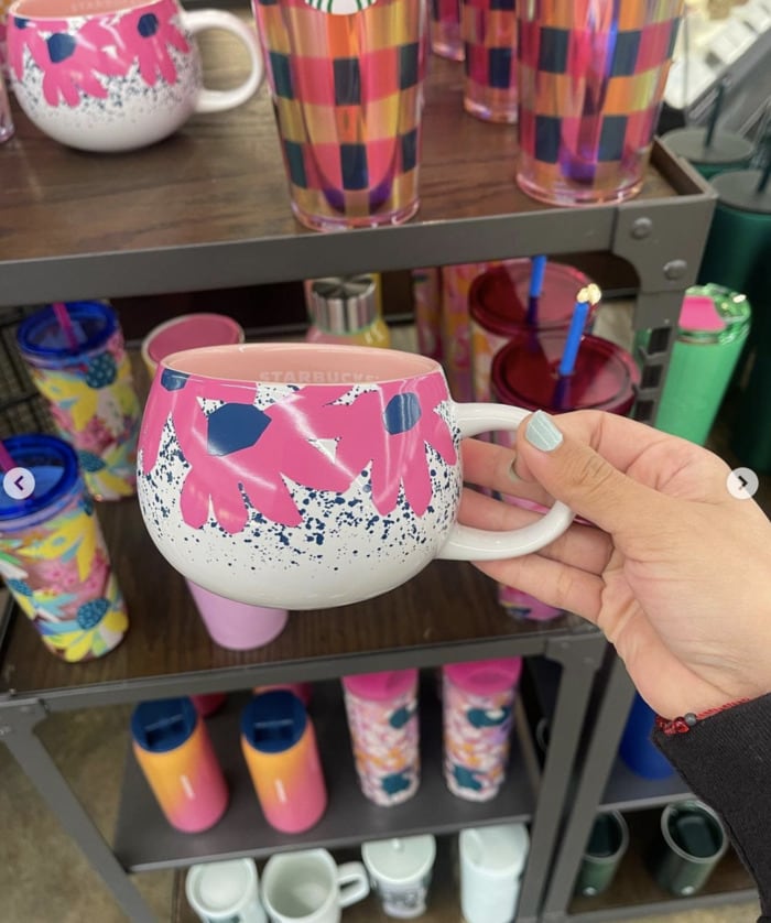 Starbucks Spring Cups Tumblers 2023 - Easter Floral Ceramic Mug