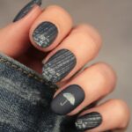 April Nails - rain and umbrellas