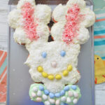 Easter desserts- Pull-Apart Easter Bunny Cupcake Cake