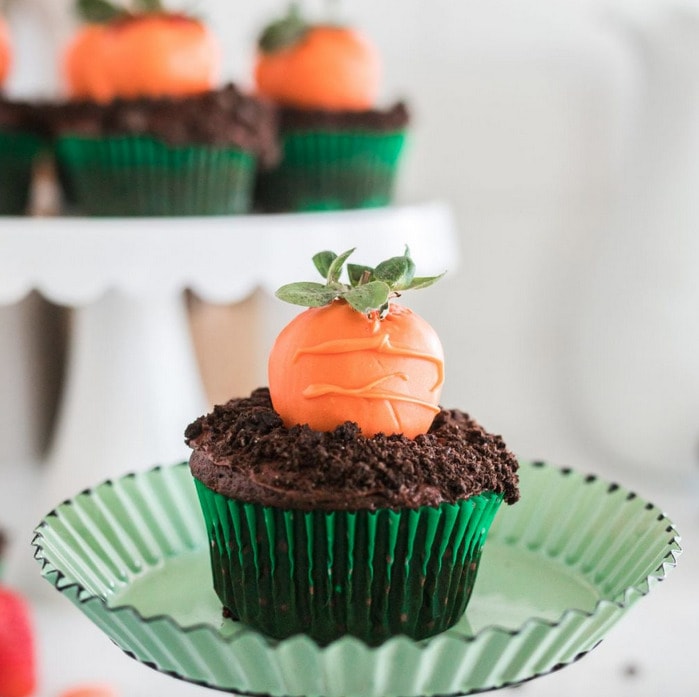Easter desserts - Carrot Patch Cupcakes