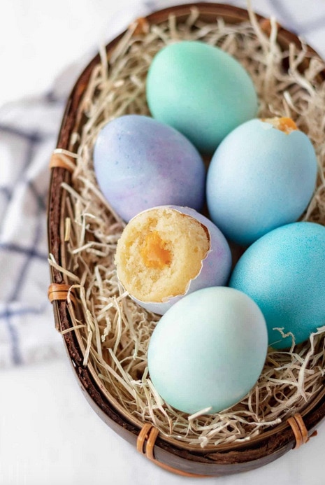 Easter desserts - Eggshell Cupcakes