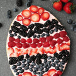 Easter desserts- Easter Egg Fruit Pizza