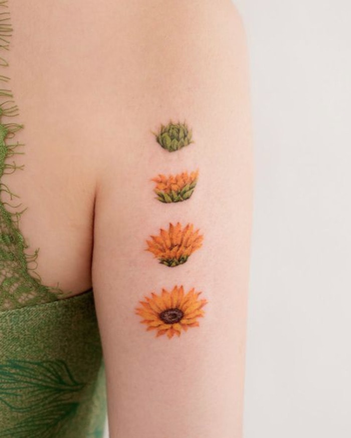Flower tattoos- Sunflower Tattoo