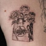 Flower tattoos- Trader Joe’s Flower Tattoo