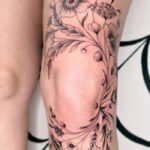 Flower tattoos- Wildflower Knee Wrap Tattoo