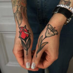 Flower tattoos- Flower tattoos- Hand Flower Tattoo