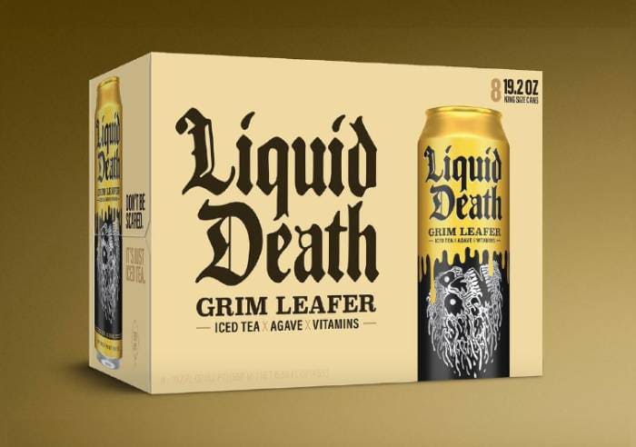 Liquid Death Iced Tea Review - grim leafer