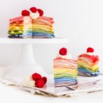 Rainbow desserts- Rainbow Mille Crepe Cake