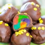 Rainbow desserts- Pot of Gold Rainbow Truffles