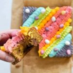 Rainbow desserts- Rainbow Mini Egg Cookie Cake