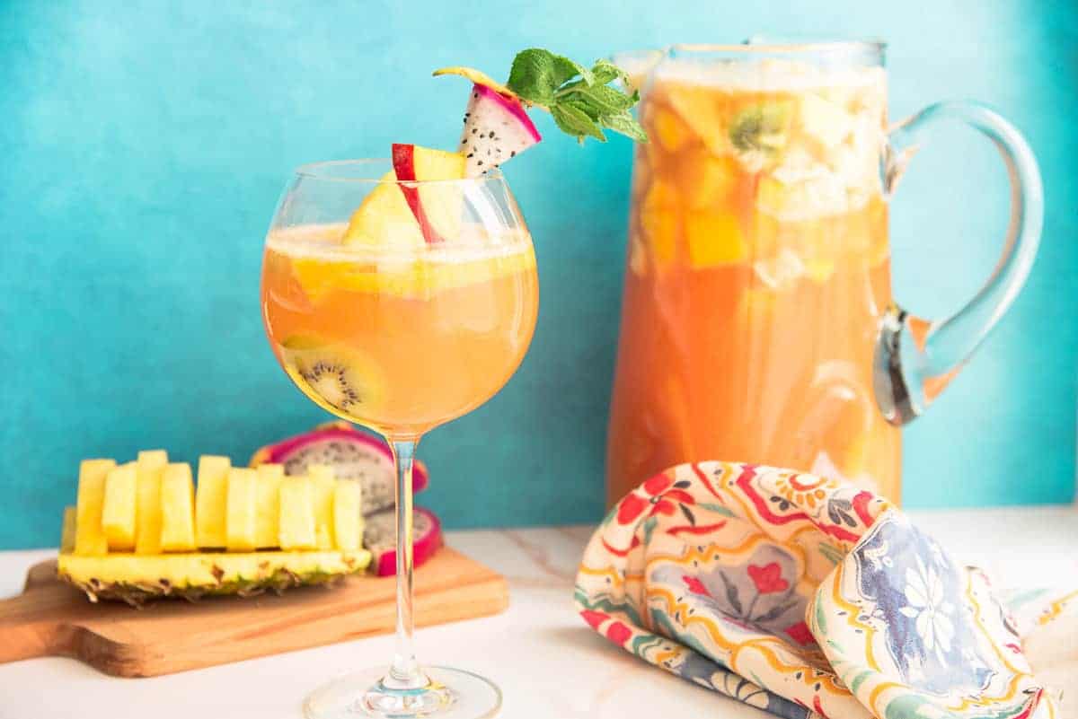 Spring cocktails - tropical sangria