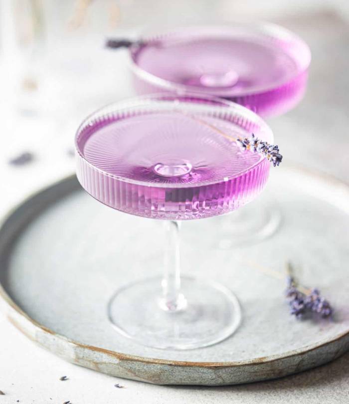 Spring Cocktails - Lavender Martini Cocktail
