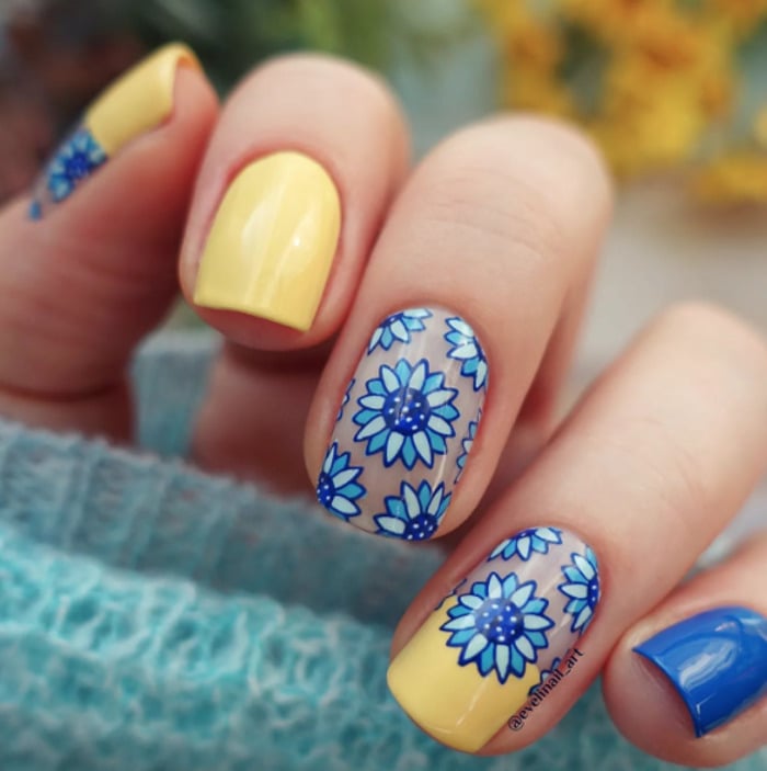 Spring nail deigns- floral nails