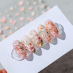 Spring nail deigns- floral press on nails