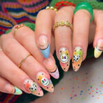 Spring nail deigns- smiley face nails