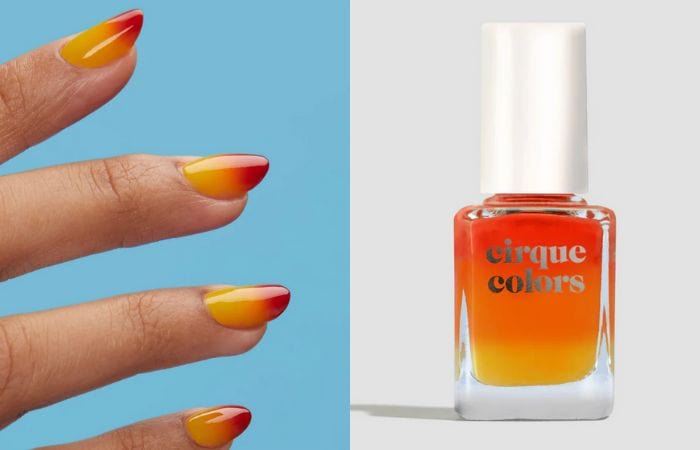 St Patricks Day Nail Colors - Cirque Colors in Tequila Sunrise