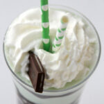 St Patricks day cocktails- Grasshopper Ice Cream Drink