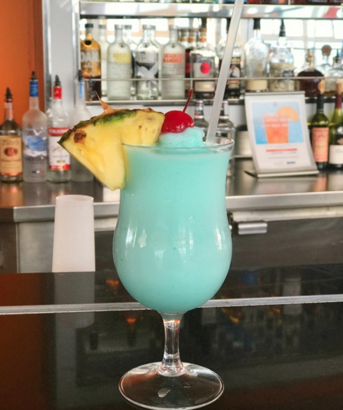 St. Patrick's Day cocktails - Blue Hawaiian