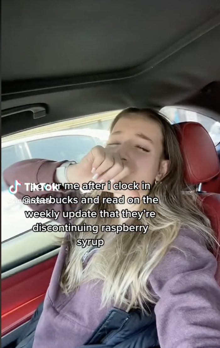 Is Starbucks Discontinuing Raspberry Syrup - TikTok Anna Rosca