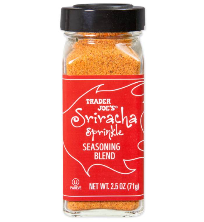 New at Trader Joes March 2023 - Sriracha Sprinkle Seasoning Blend