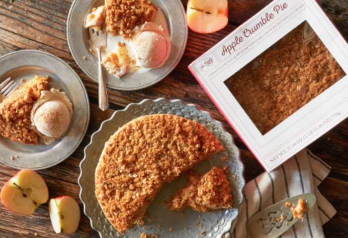 Trader Joes pies- apple crumble pie