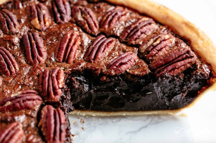 Trader Joes pies- chocoalte pecan pudding pie