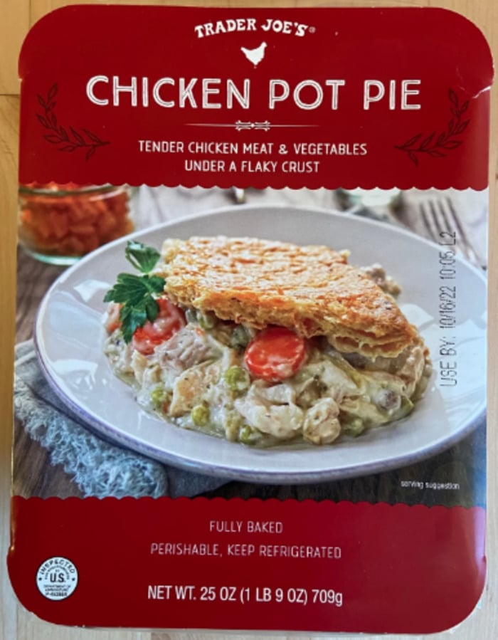 Trader Joes pies- chicken pot pie