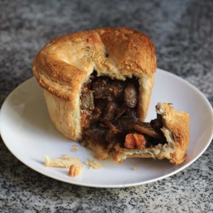 Trader Joes pies- steak and stout pie