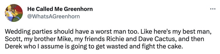 wedding tweets memes - worst man