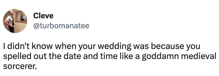 wedding tweets memes - wedding fonts