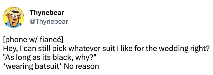 wedding tweets memes - black suit