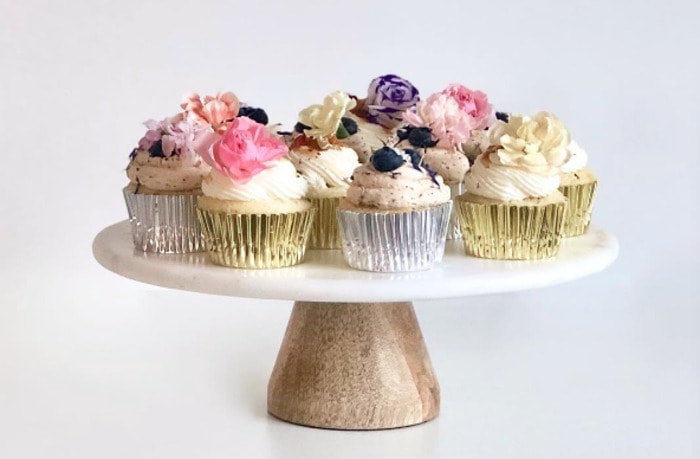 Wildflower cupcakes- blueberry earl grey cupcake