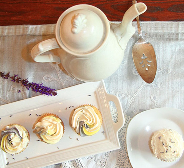 Wildflower cupcakes- lemon lavender cupcake