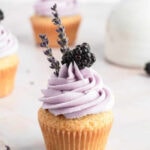 Wildflower cupcakes- blackberry lavender cupcake