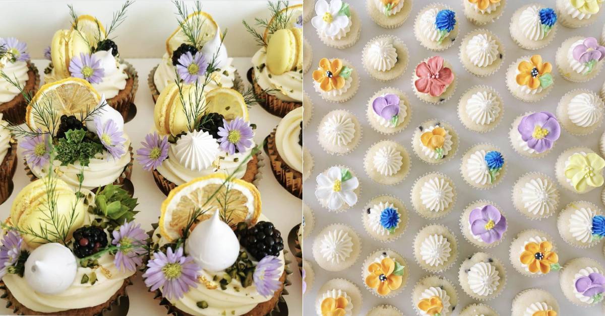 wildflower cupcakes