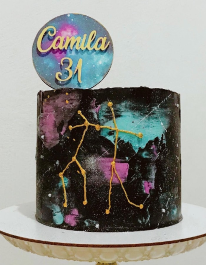 Zodiac cakes- gemini cake