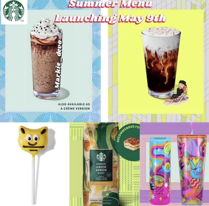 Starbucks Summer Menu 2023