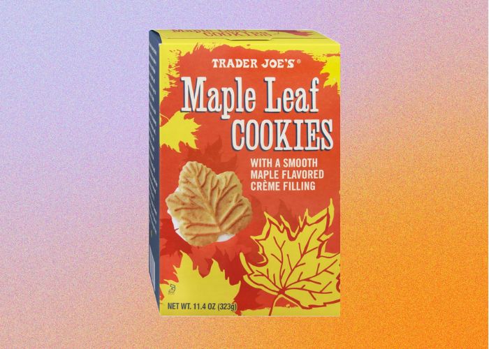 best trader joe's products - maple leaf cookies