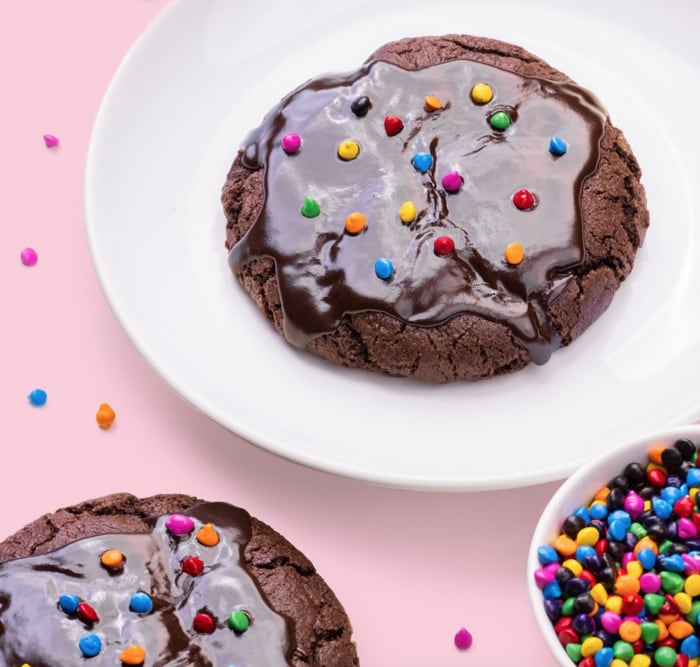 crumbl cookie flavors - galaxy brownie