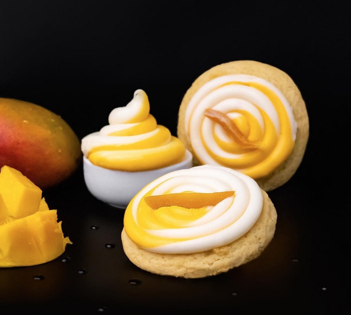 crumbl cookie flavors - mango frozen yogurt