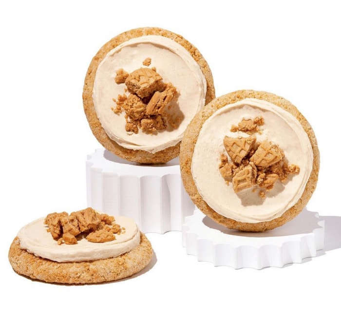 crumbl cookie flavors - Peanut Butter Creme featuring Nutter Butter