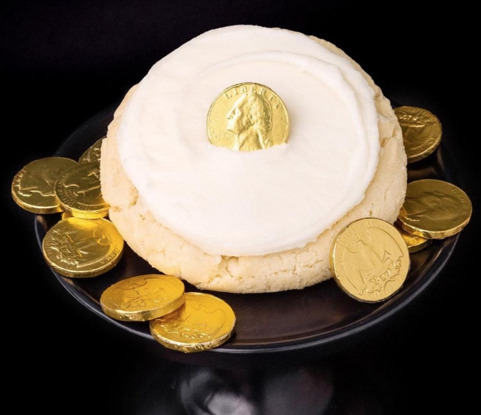 crumbl cookie flavors - sugar gold coin