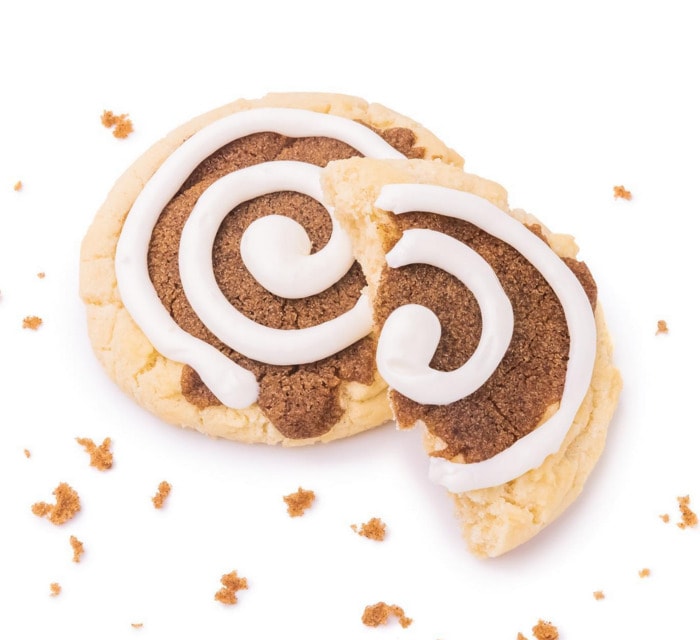 crumbl cookie flavors - cinnamon swirl