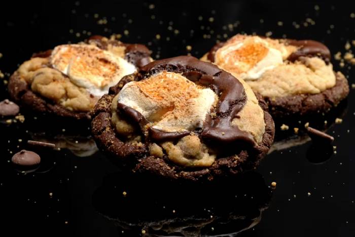 crumbl cookie flavors - S’mores Brownie
