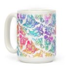 Funny Coffee Mugs - dirty floral pattern