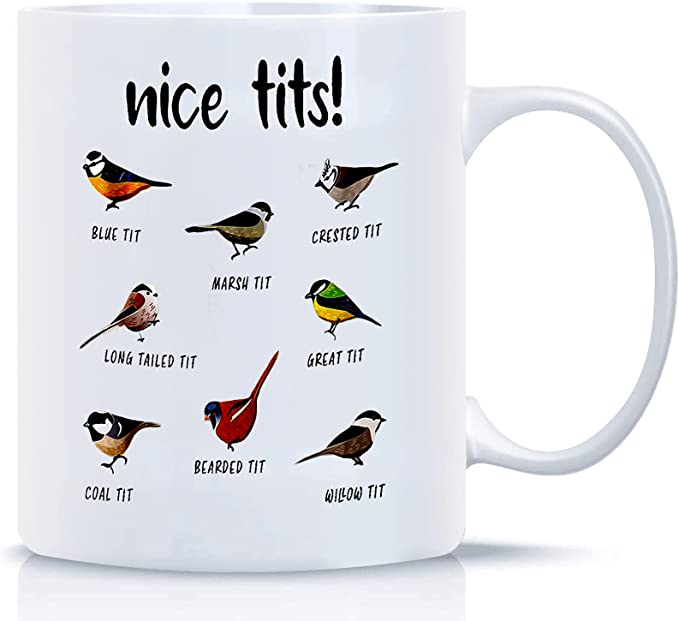 Funny Coffee Mugs - tit birds